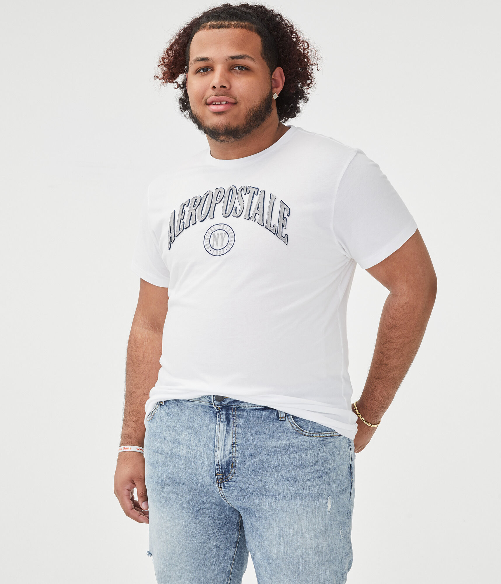 Aeropostale Crest Logo Appliqu&eacute; Graphic Tee
