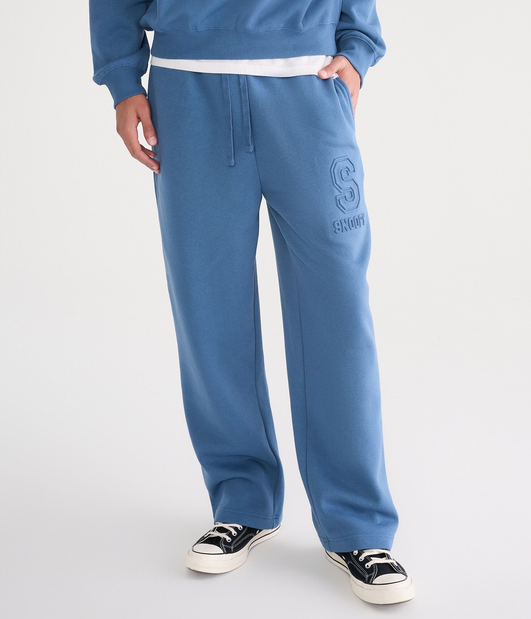 Embossed Snoopy Baggy Sweatpants