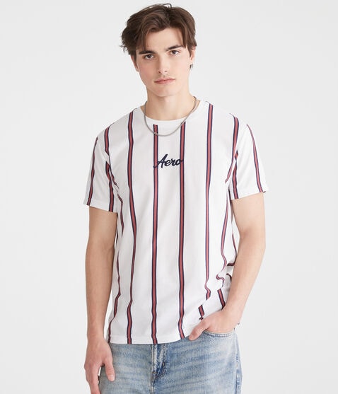 Aero Vertical Stripe Graphic Tee Aero Vertical Stripe Graphic Tee