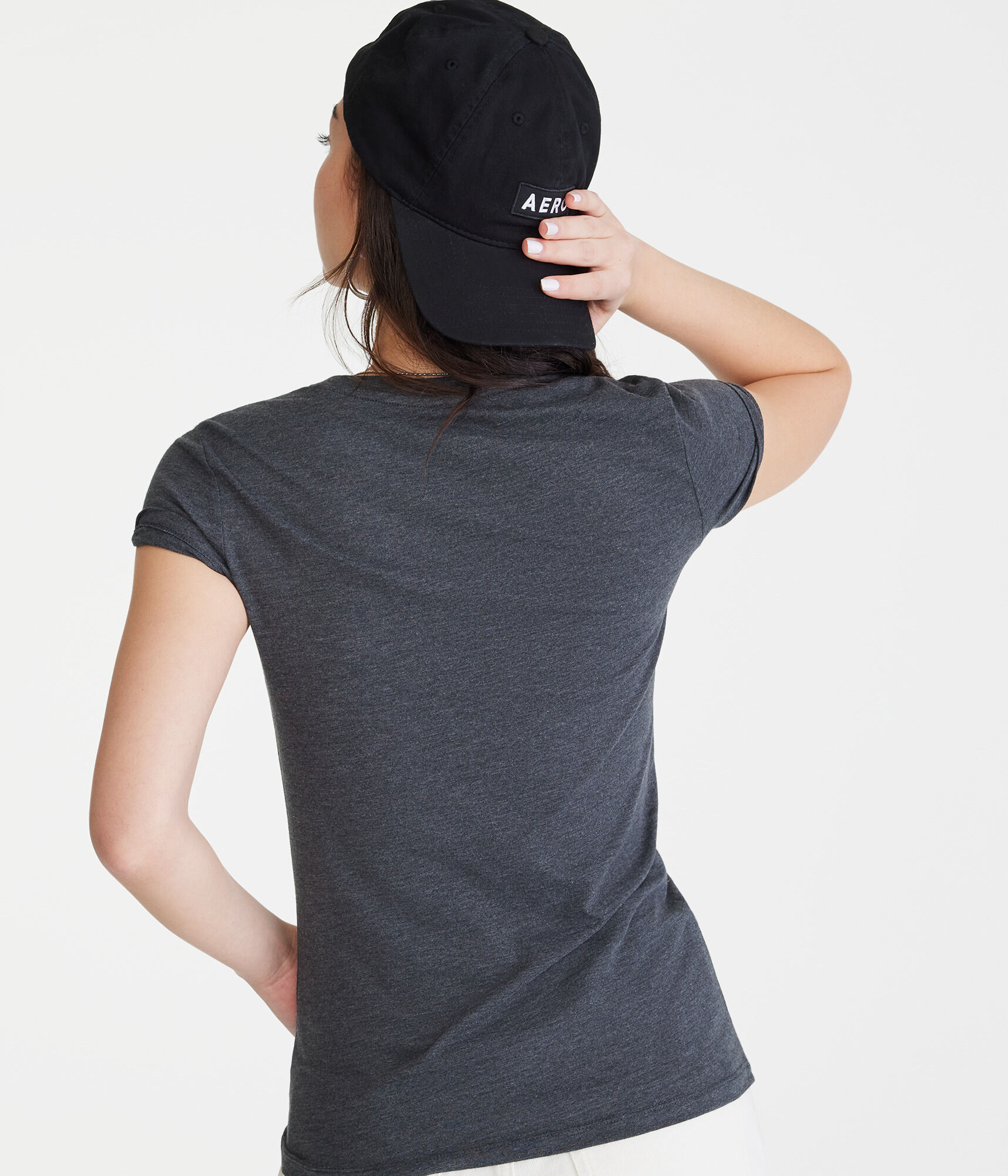 Aeropostale 87 Floral Appliqu&eacute; Graphic Tee