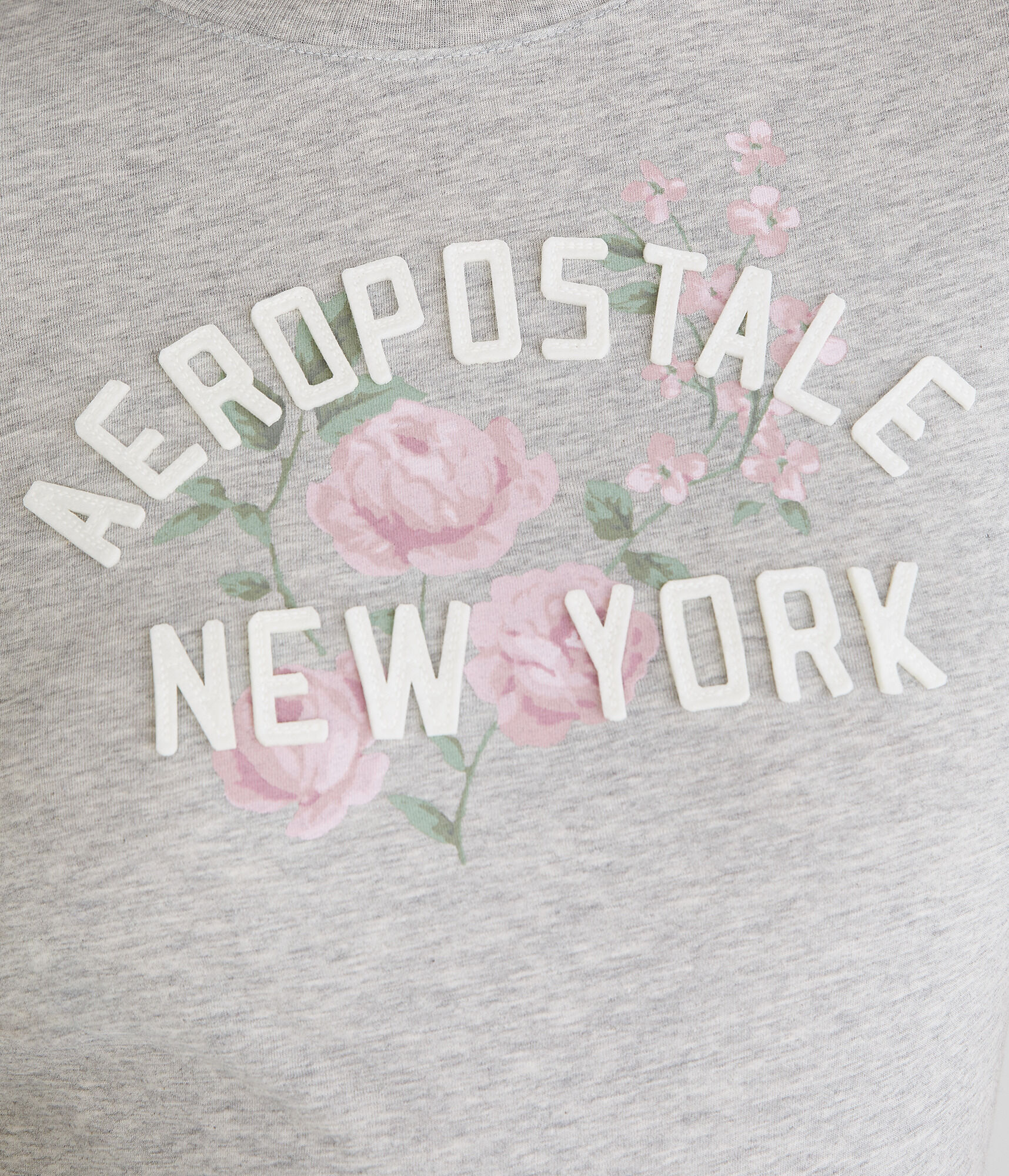 Aeropostale Arch Floral Appliqu&eacute; Graphic Tee