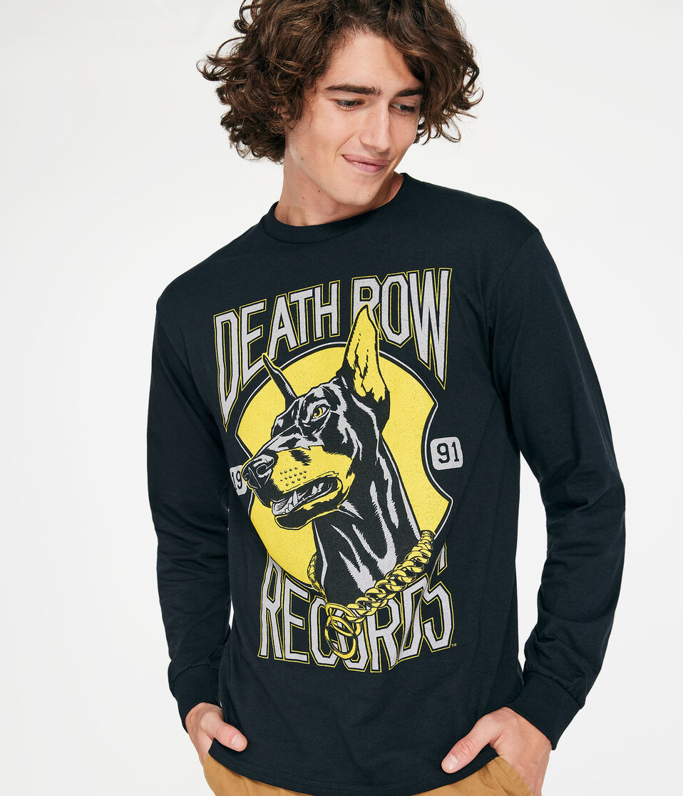 Long Sleeve Death Row Records Doberman Graphic Tee