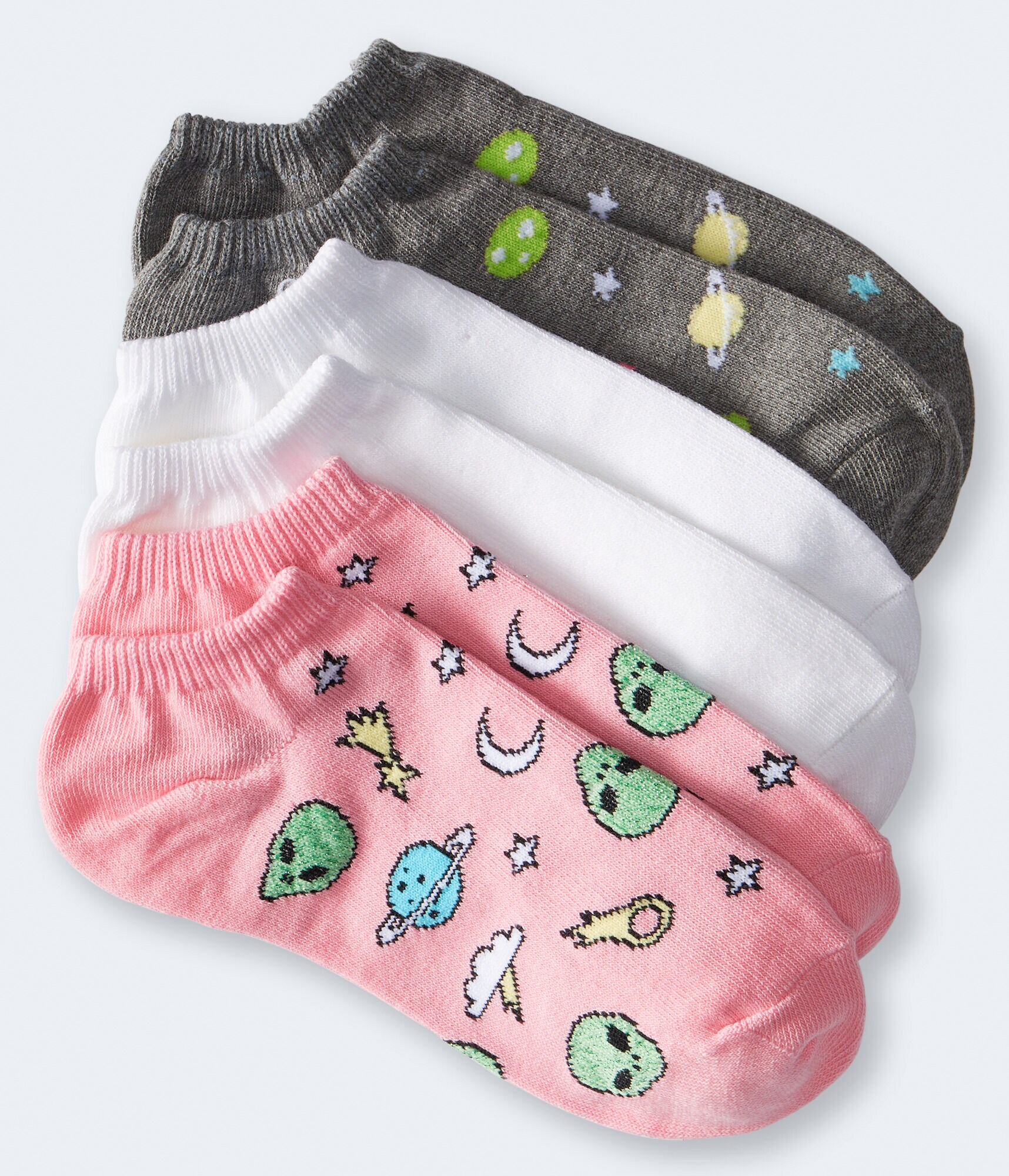 Space Aliens Ankle Sock 3-Pack
