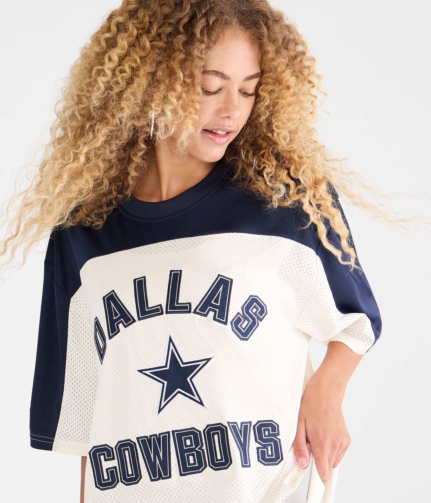 Dallas Cowboys Colorblock Mesh Top
