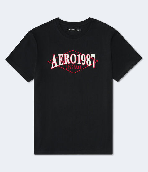 Aero 1987 Diamond Appliqué Graphic Tee Aero 1987 Diamond Appliqué Graphic Tee