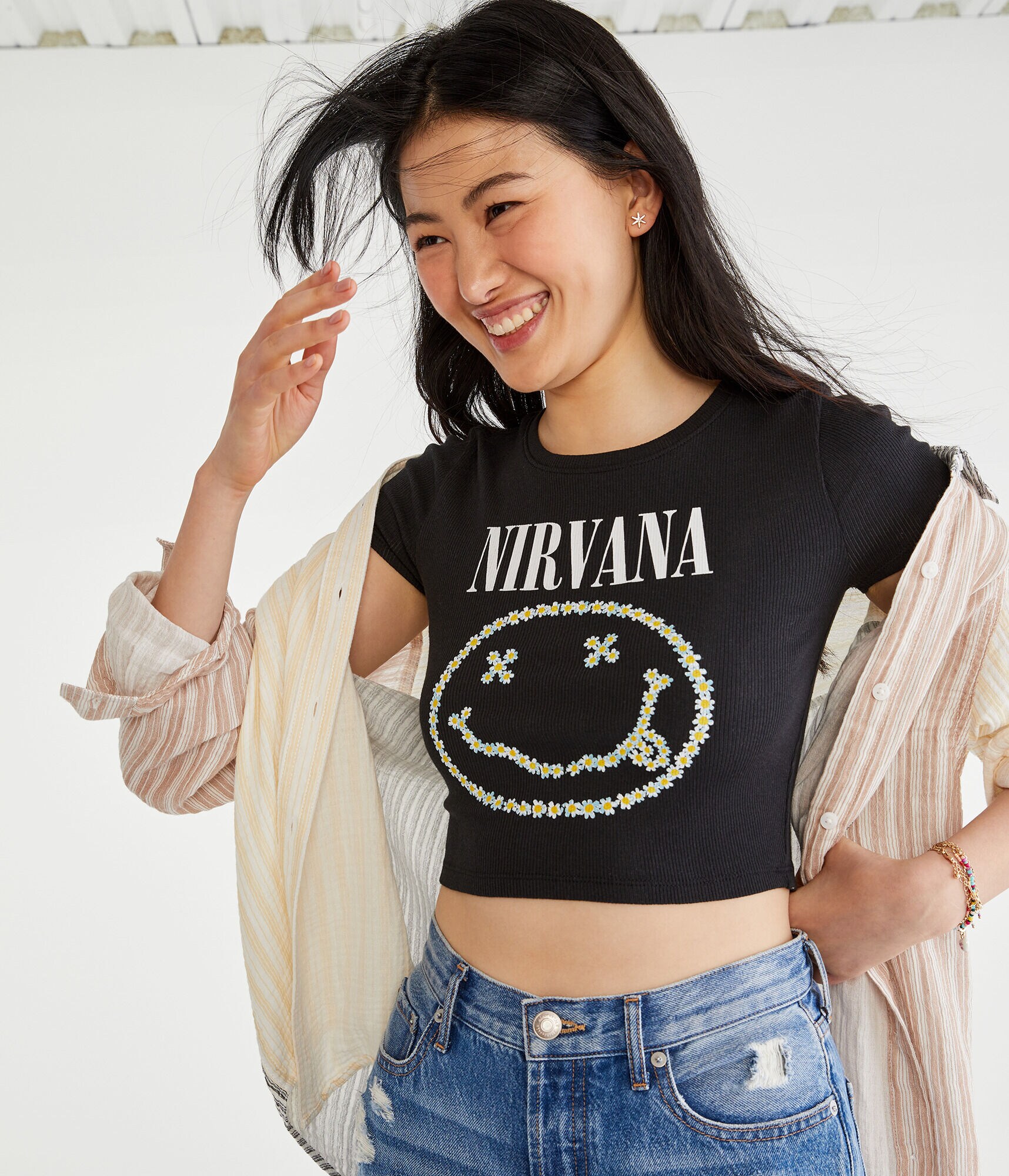 Nirvana Shrunken Graphic Tee