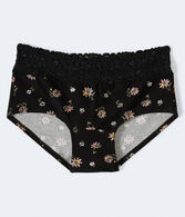Floral Lace-Trim Boyshort