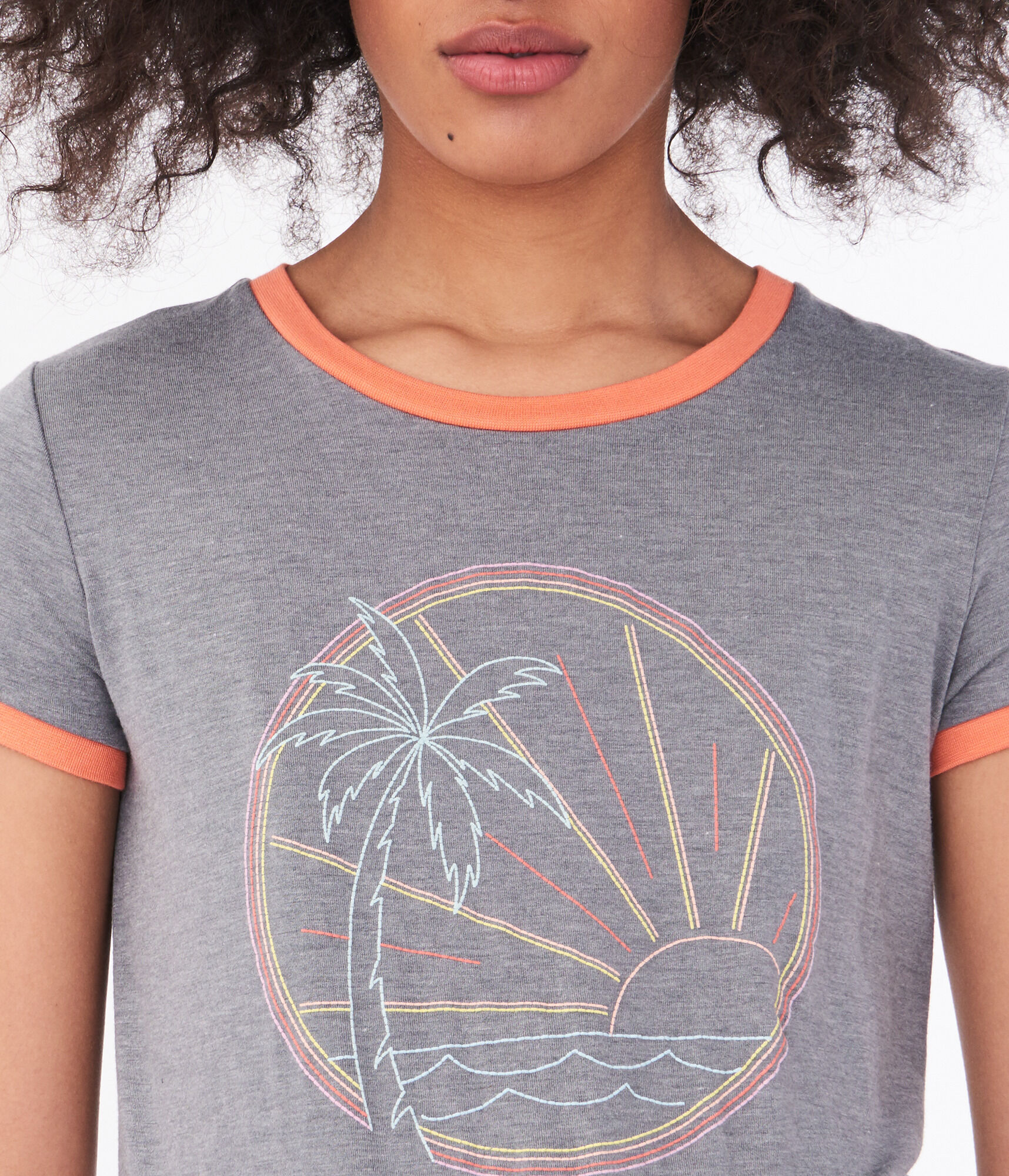 Seriously Soft Palm Tree Graphic Girl Tee