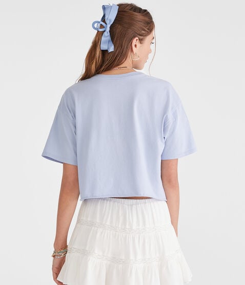 Nantucket Tennis Notch-Neck Boyfriend Graphic Tee