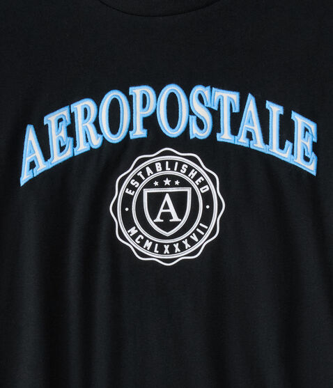 Aeropostale Shield Crest Graphic Tee Aeropostale Shield Crest Graphic Tee