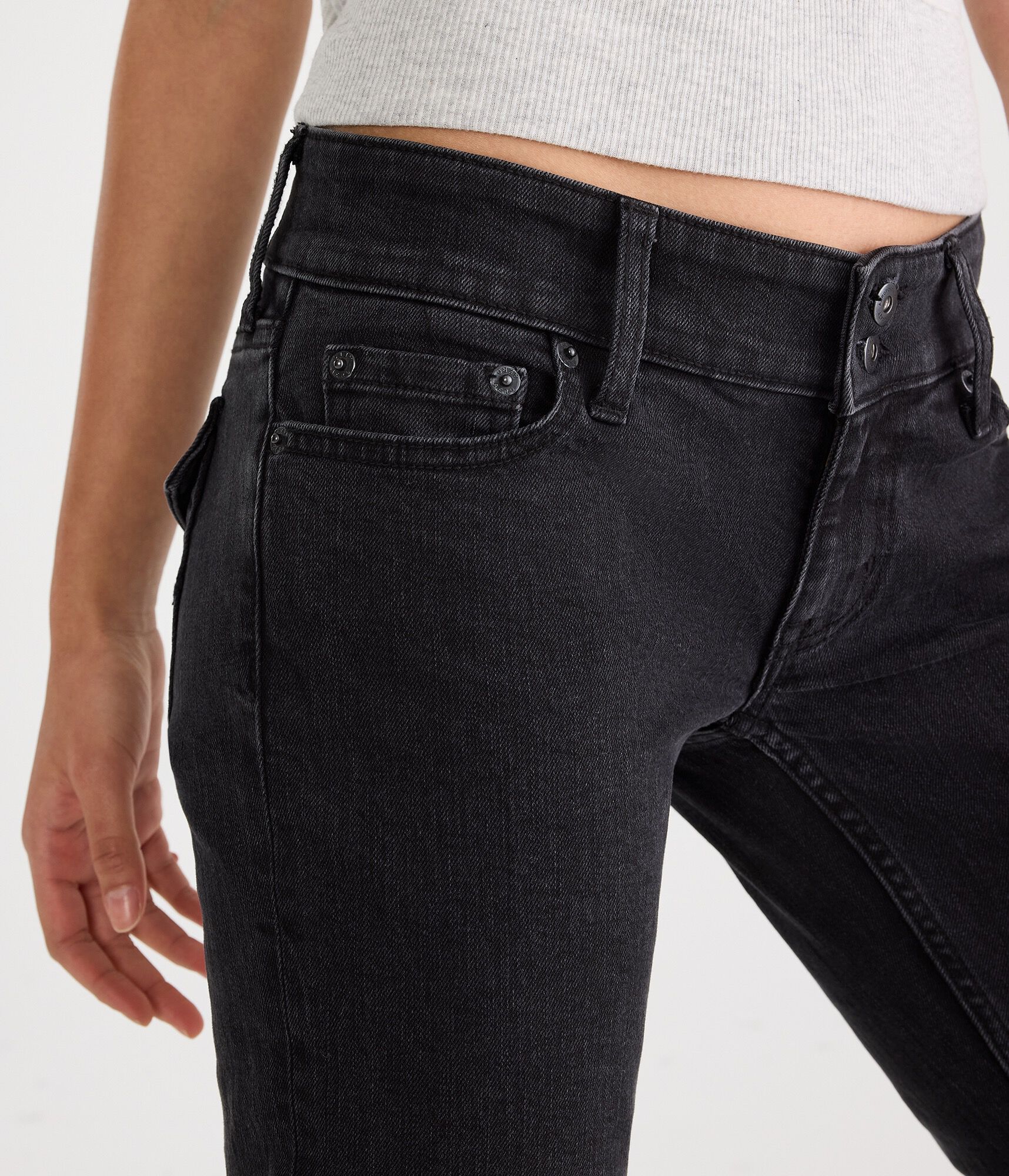 Super Low-Rise Flare Jean