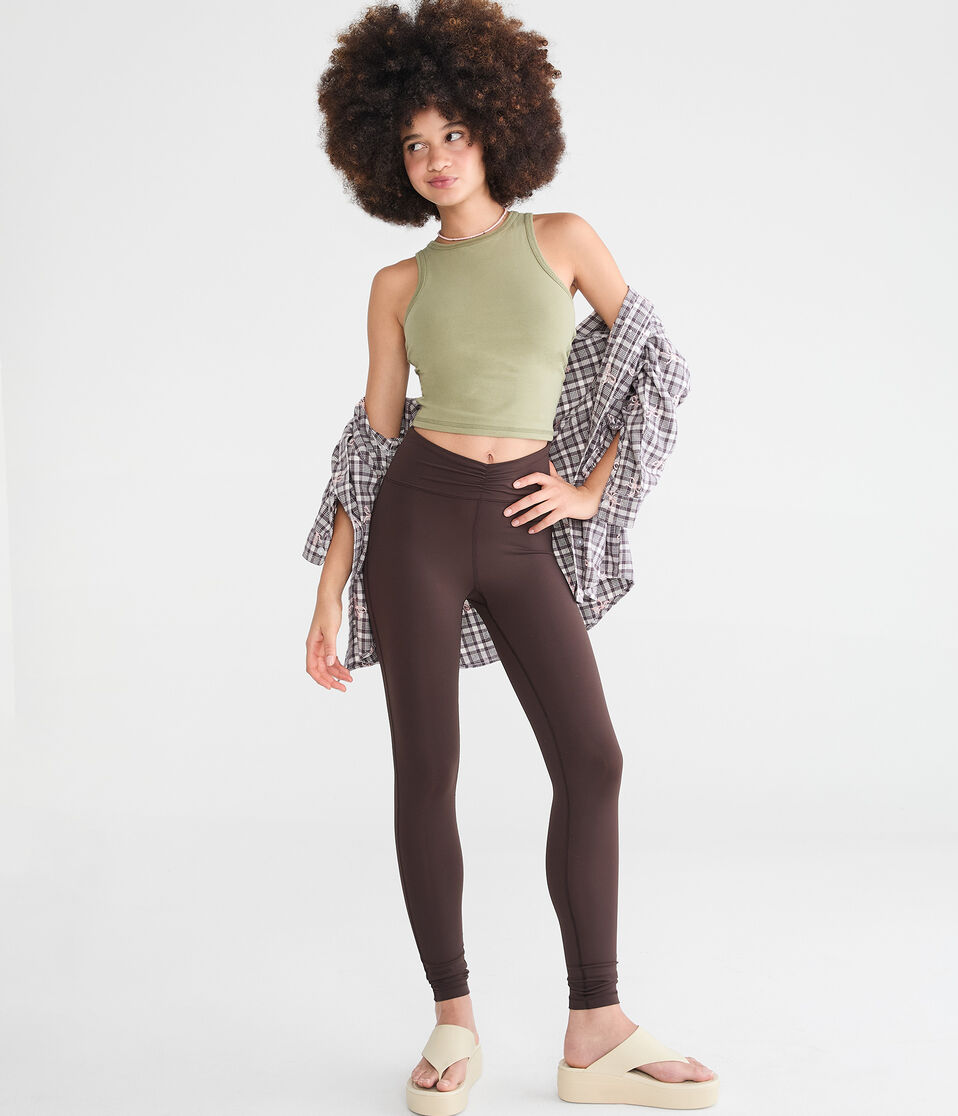 Buttery Soft High-Rise Cinch Waist Leggings