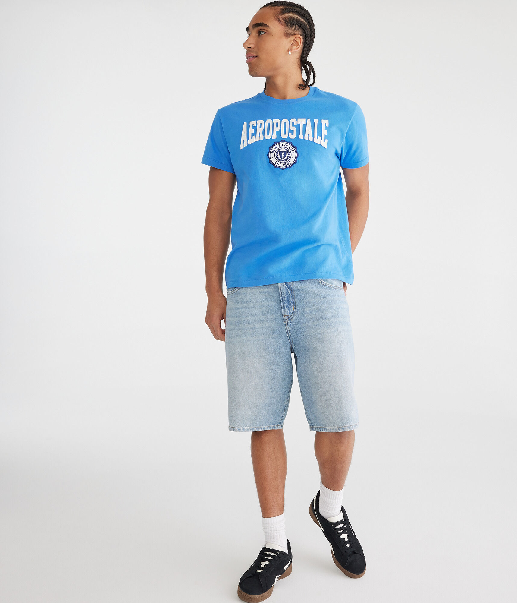 Baggy Denim Jorts 10.5"