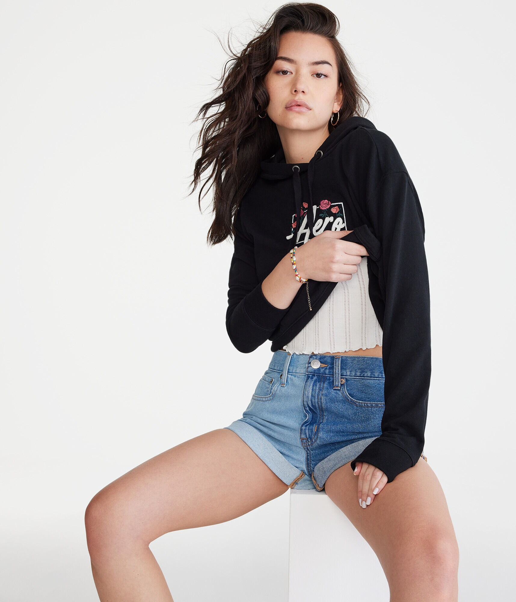 Aero Roses Box Logo Pullover Hoodie