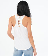 LLD Solid Laced-Back Tank***