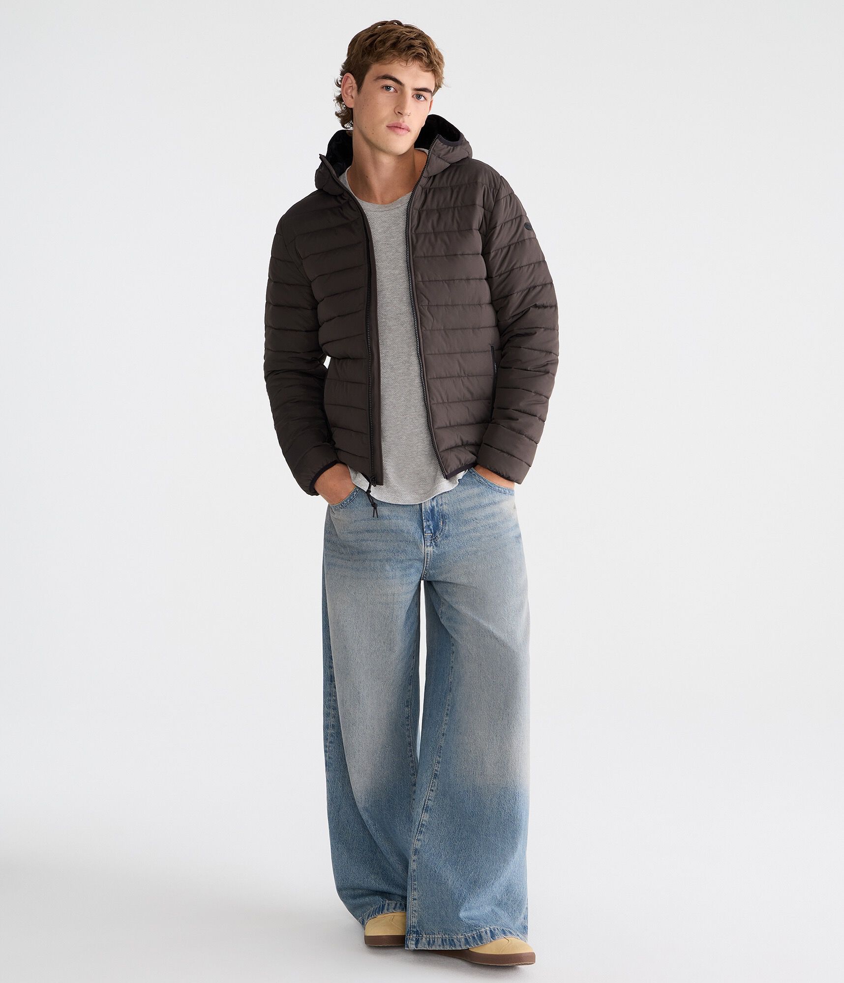 Hooded Midweight Puffer Jacket