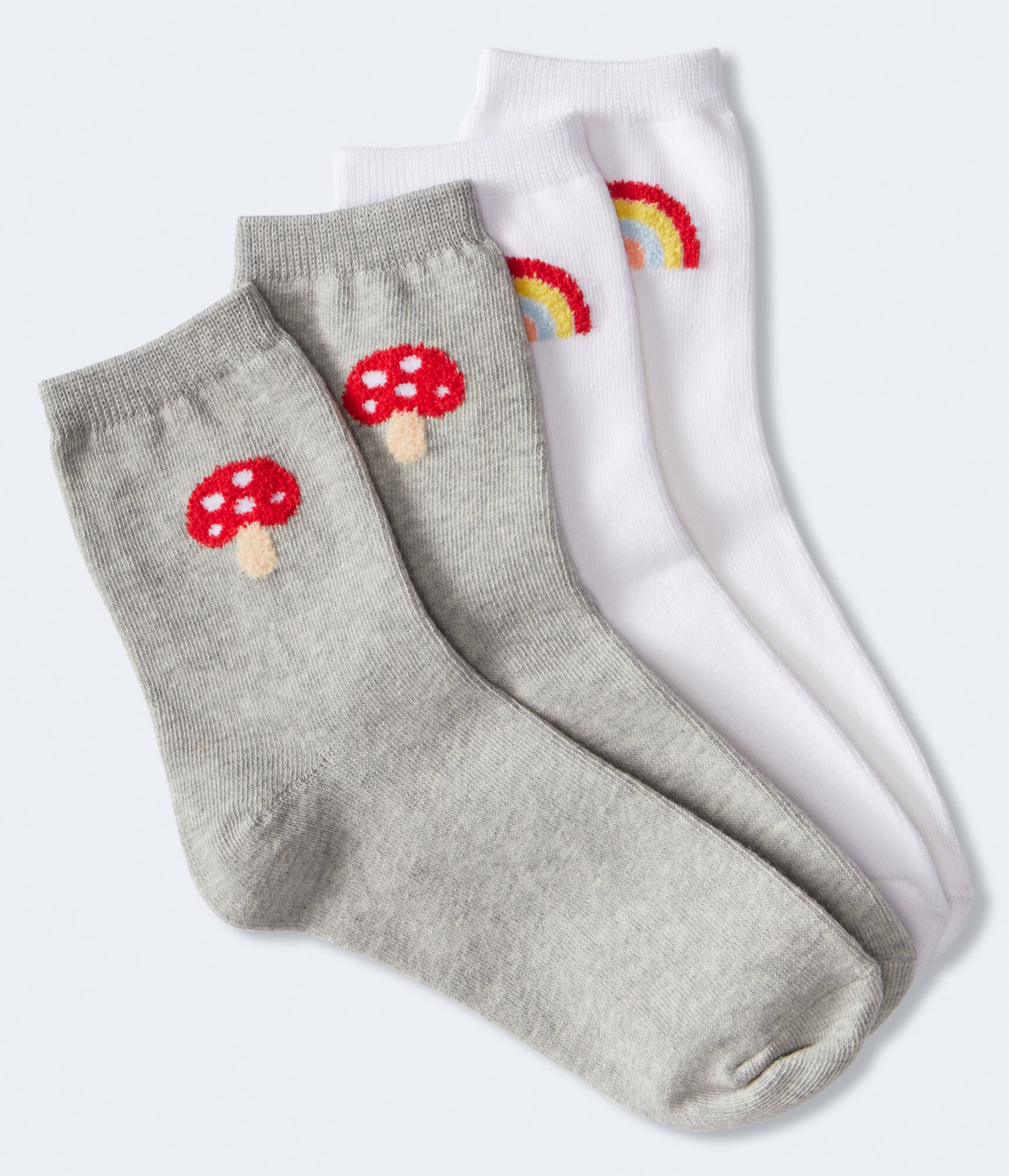 Mushroom Rainbow Crew Sock 2-Pack