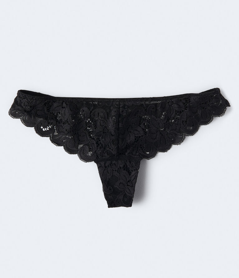 Floral Lace Thong
