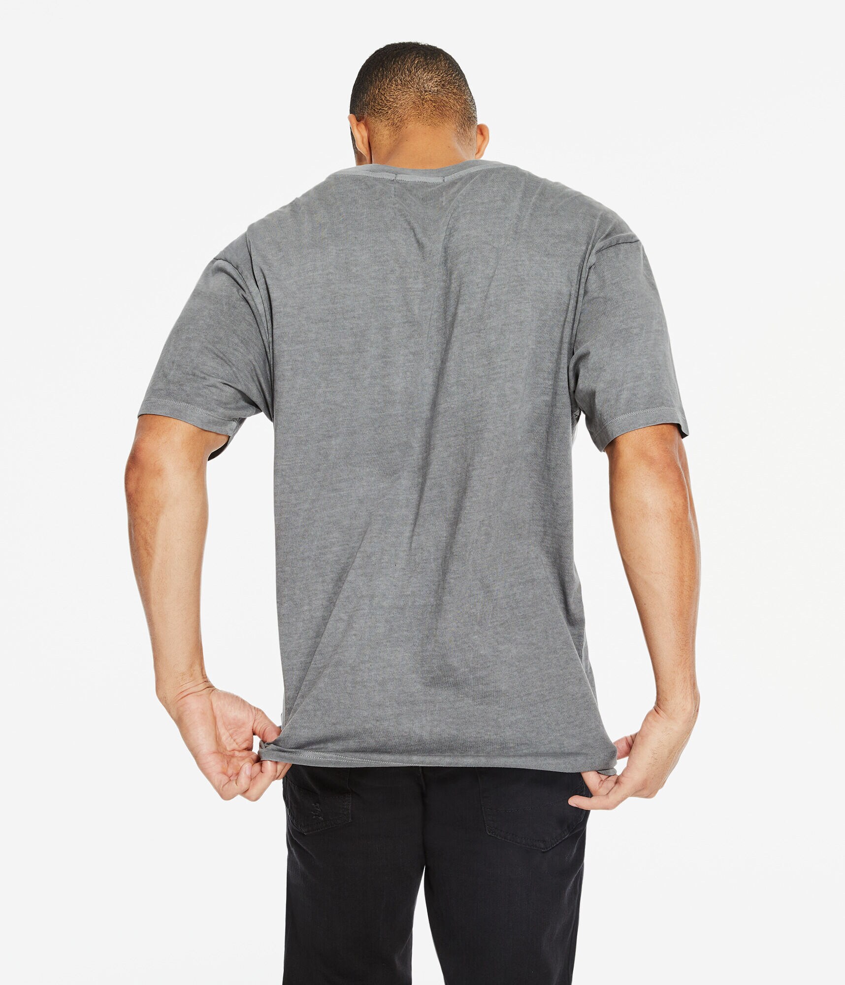 Washed Relaxed Fit Crew Tee