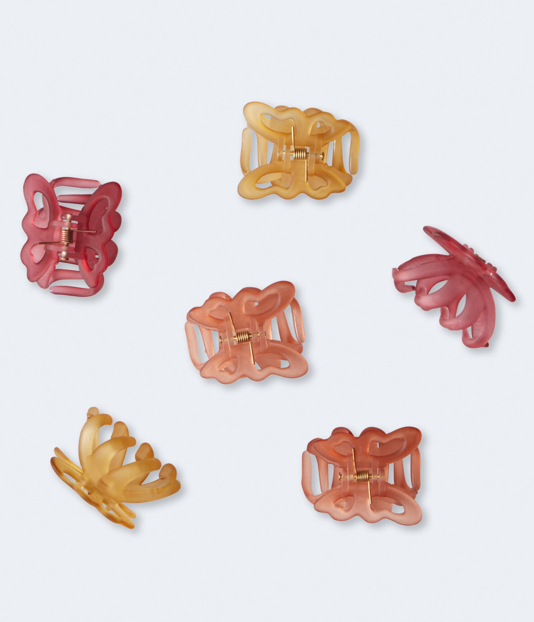 Matte Butterfly Mini Claw Hair Clip 6-Pack
