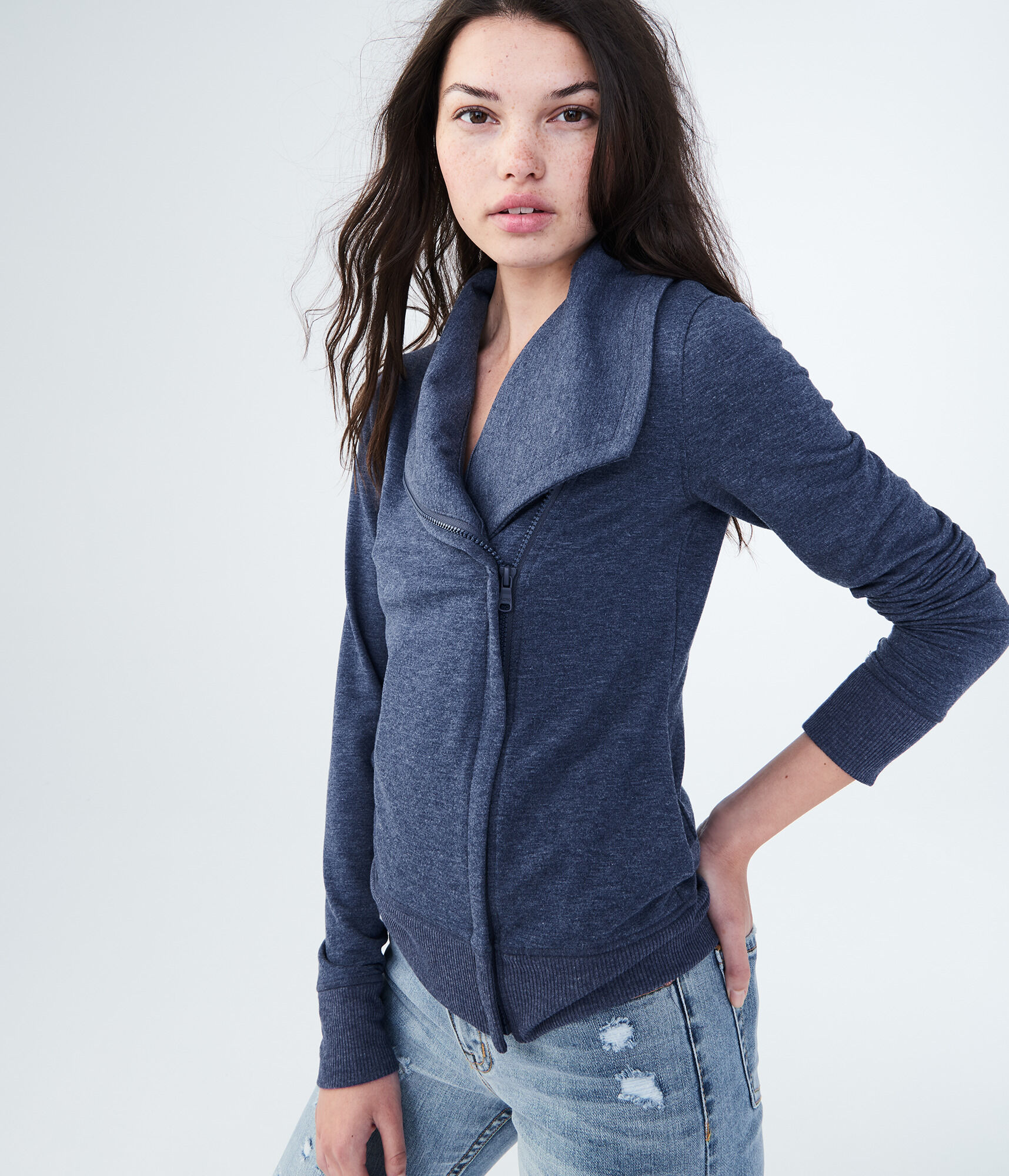 Solid Knit Moto Jacket