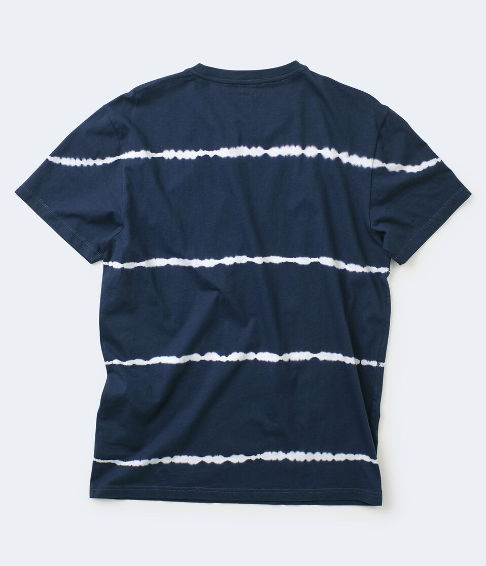 Tie-Dye Stripe Crew Tee