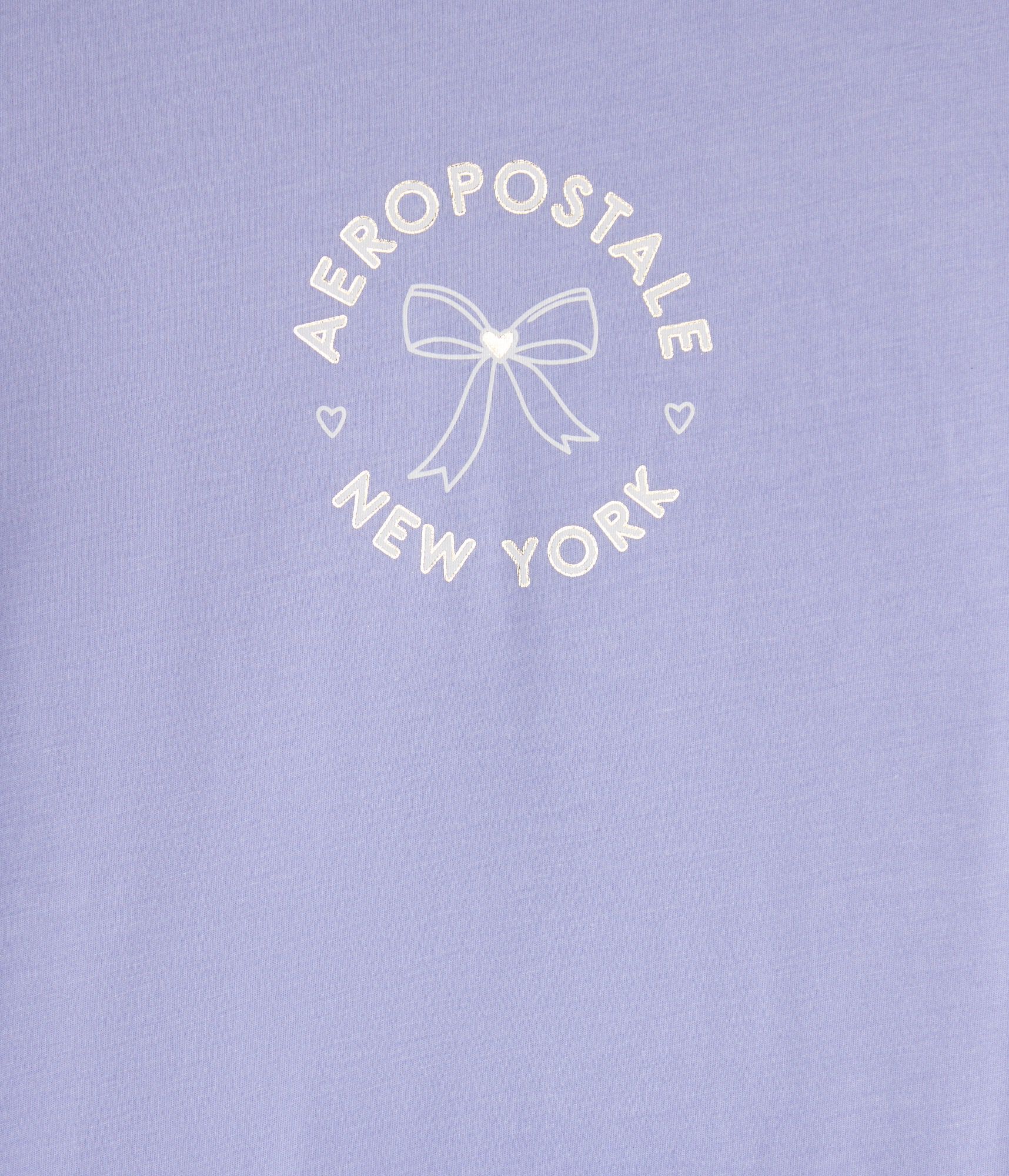 Aeropostale Circle Bow Foil Graphic Tee