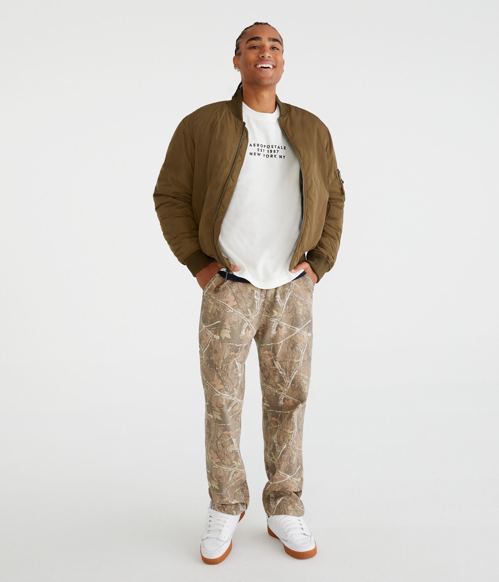 Long Sleeve Aeropostale 1987 Thermal Crew Tee