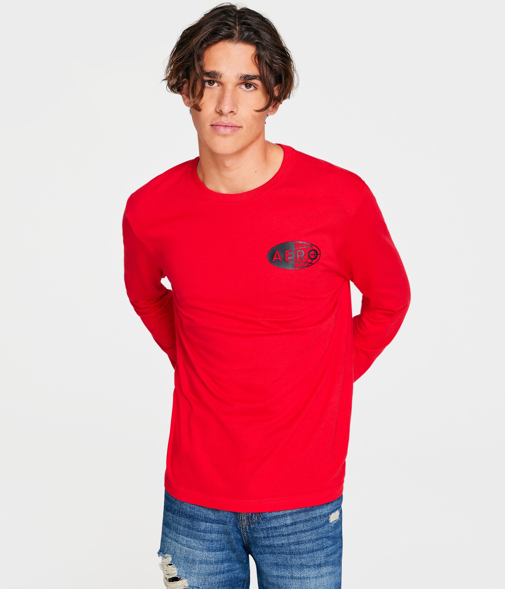 Long Sleeve Aero Global Brand Graphic Tee