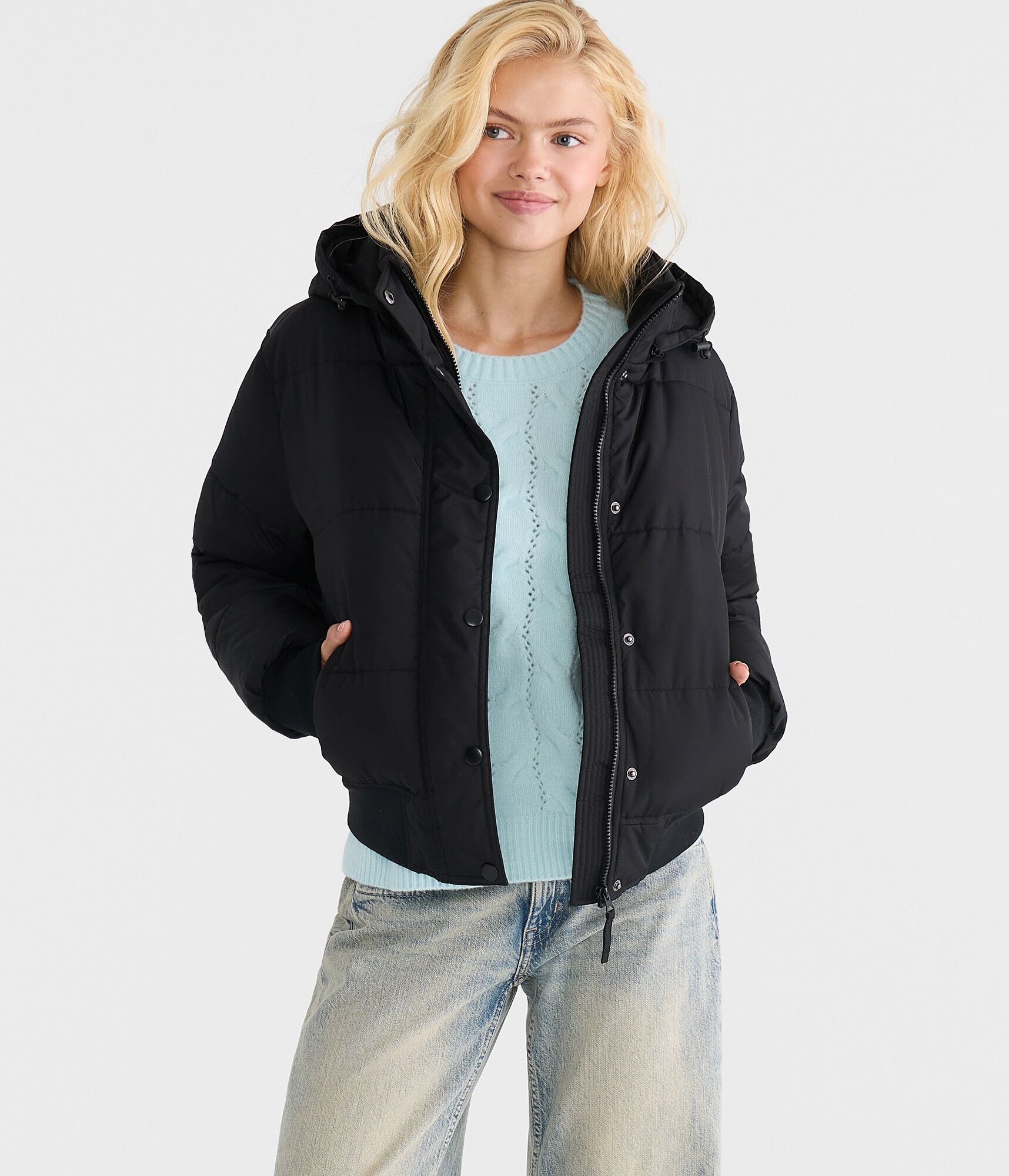 Midweight Hooded Puffer Jacket