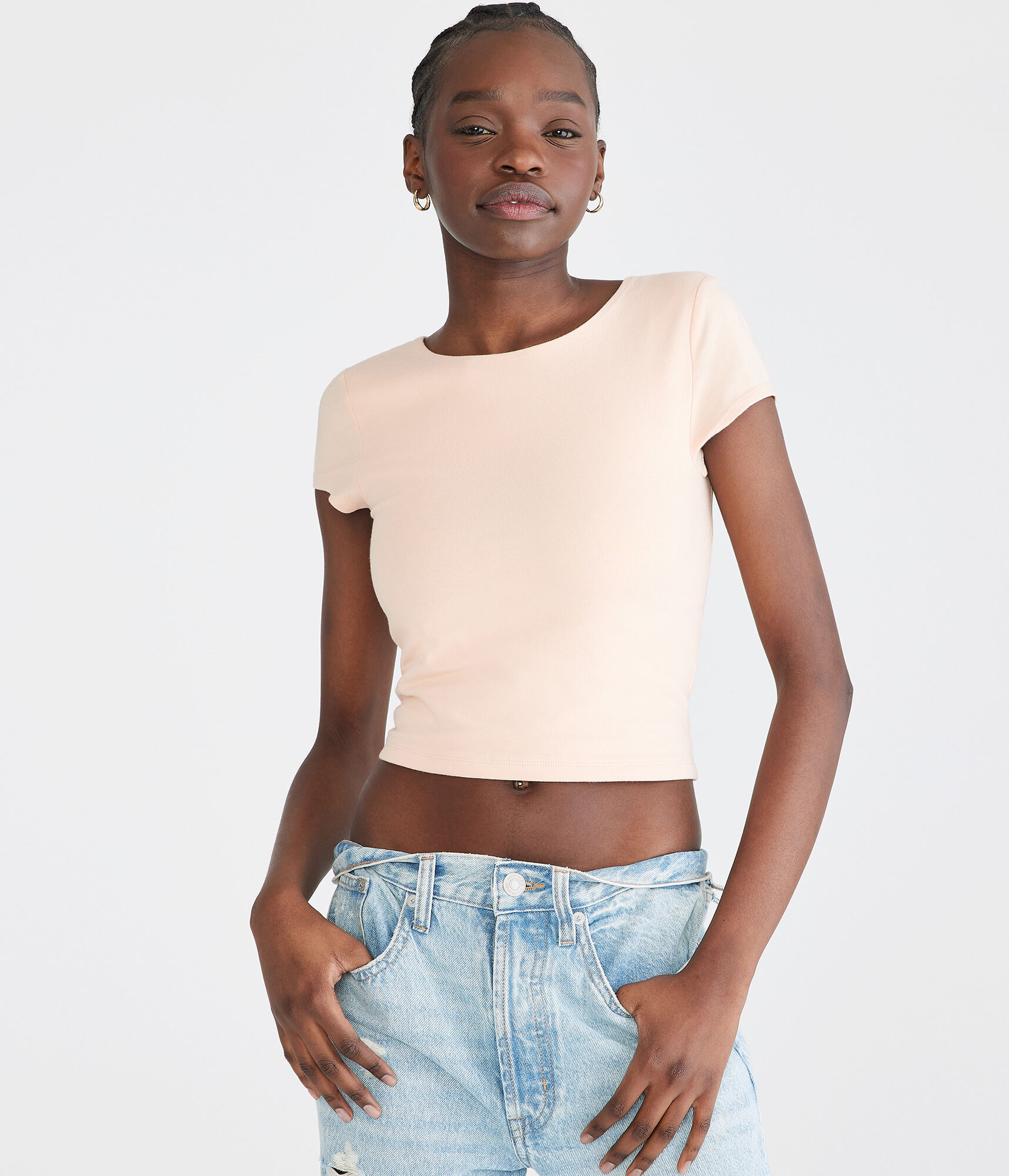 Seriously Soft Open-Back Baby Tee