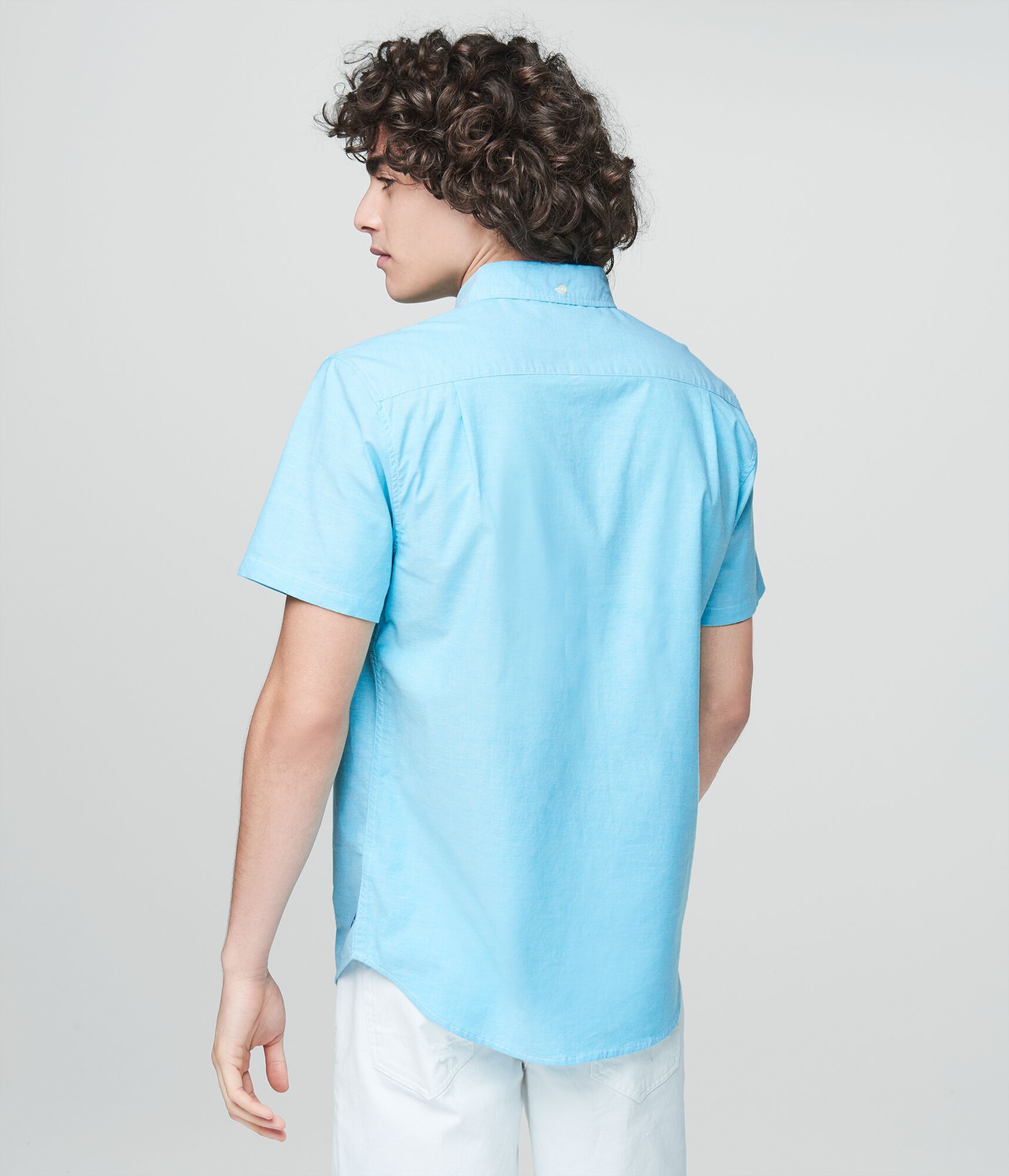 Prince &amp; Fox Solid Oxford Stretch Button Down