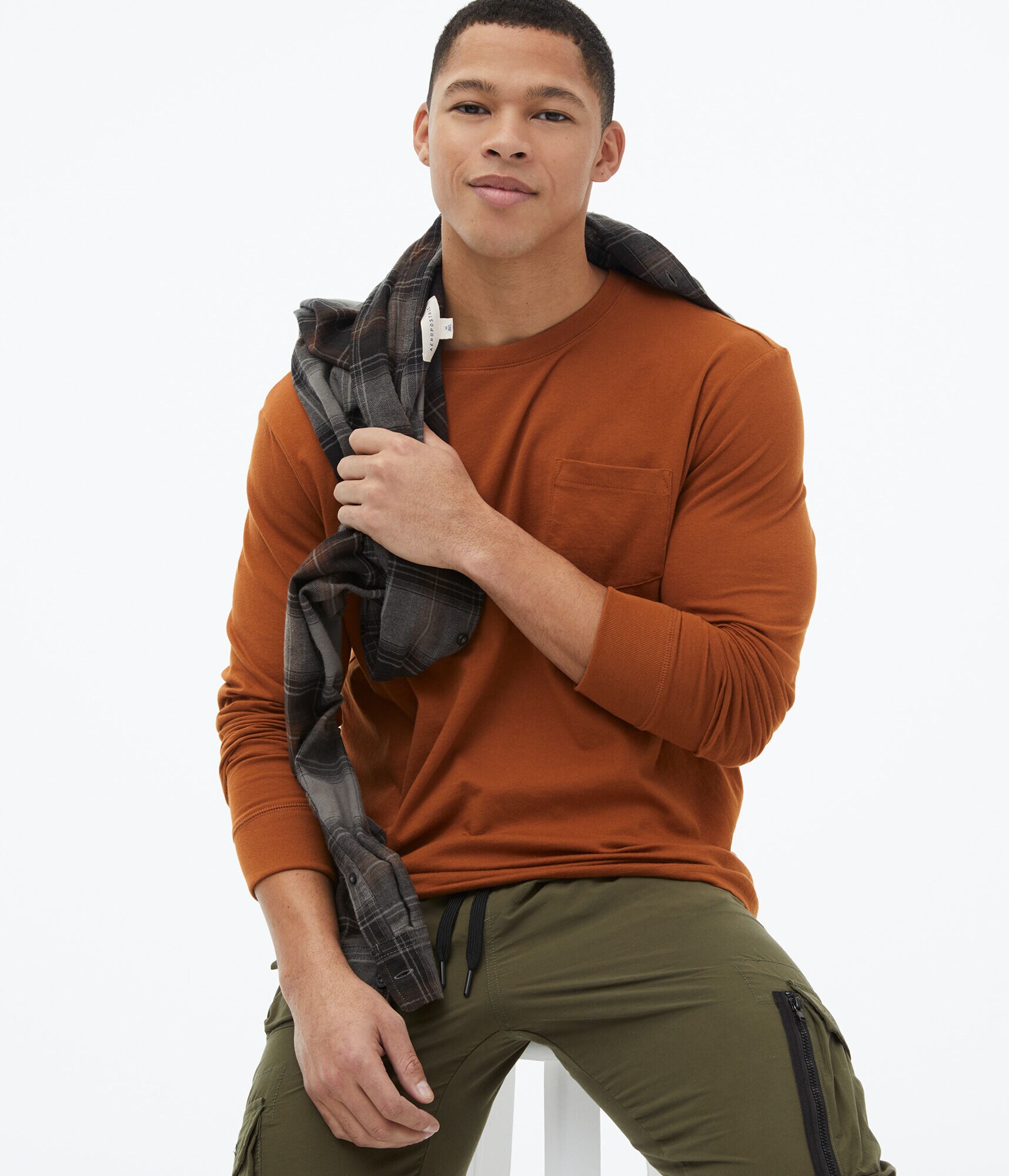 Long Sleeve Pocket Crew Tee