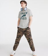 Camo Stretch Twill Joggers