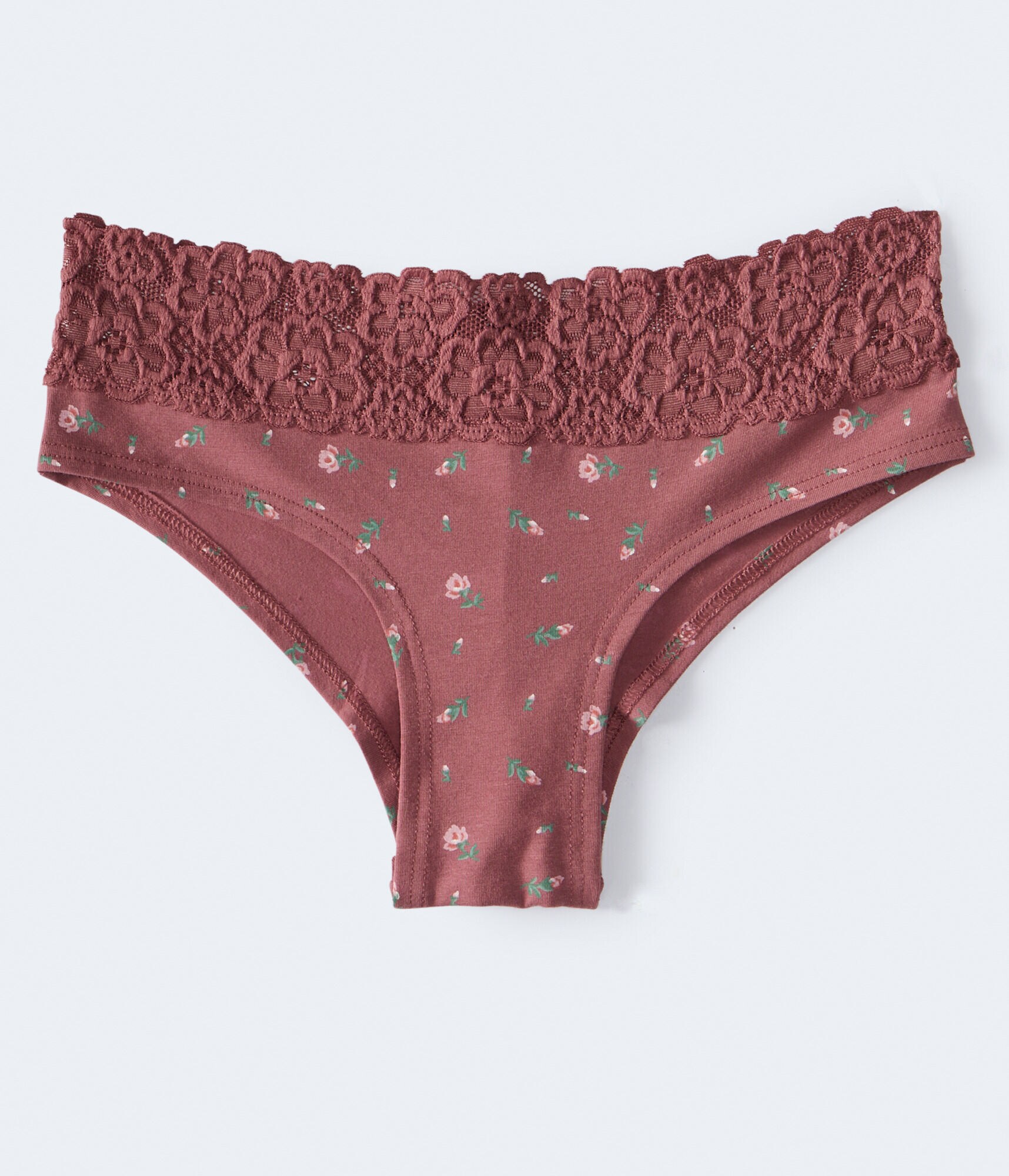 Floral Lace-Trim Cheeky