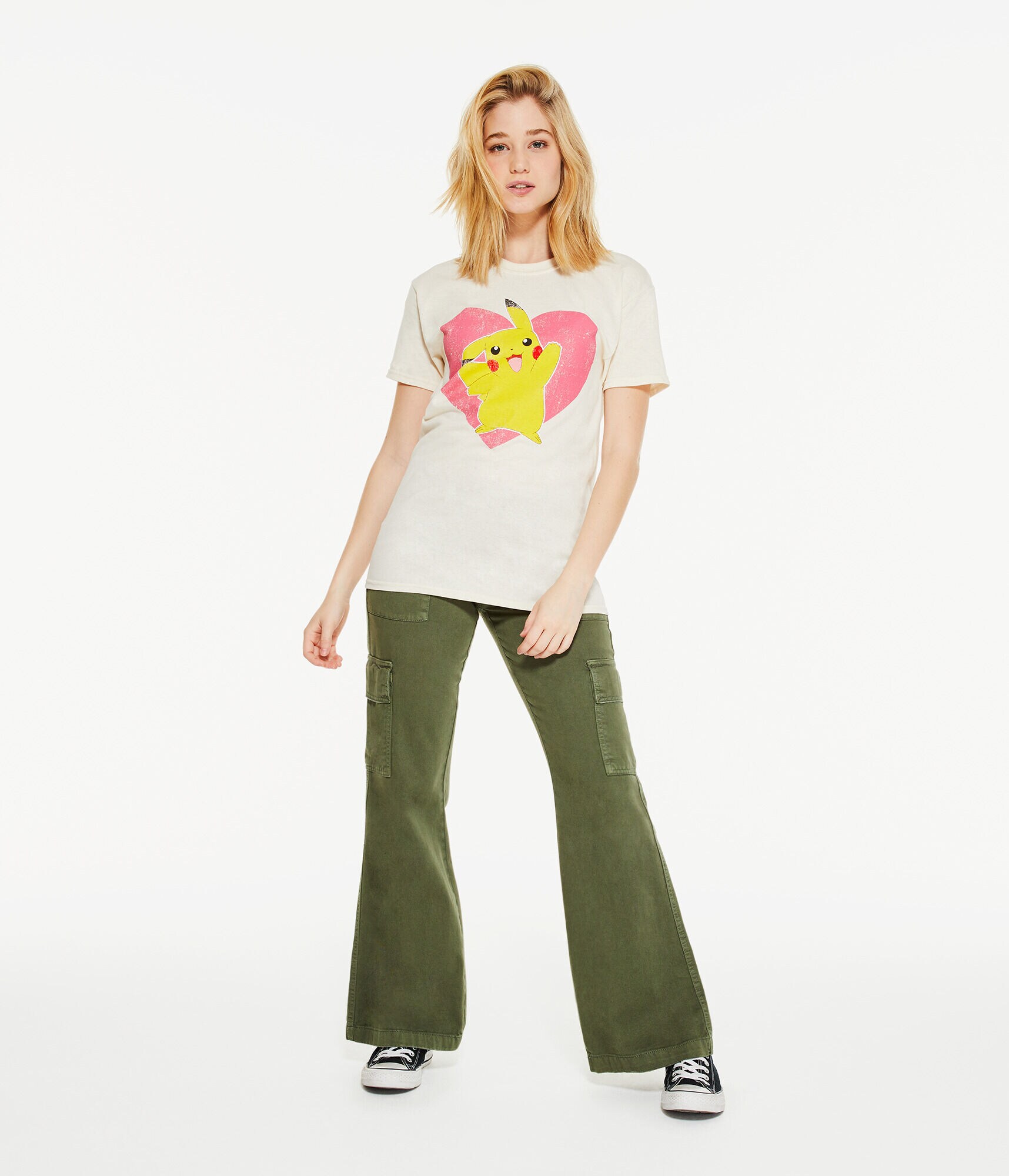 Pikachu Heart Boyfriend Graphic Tee