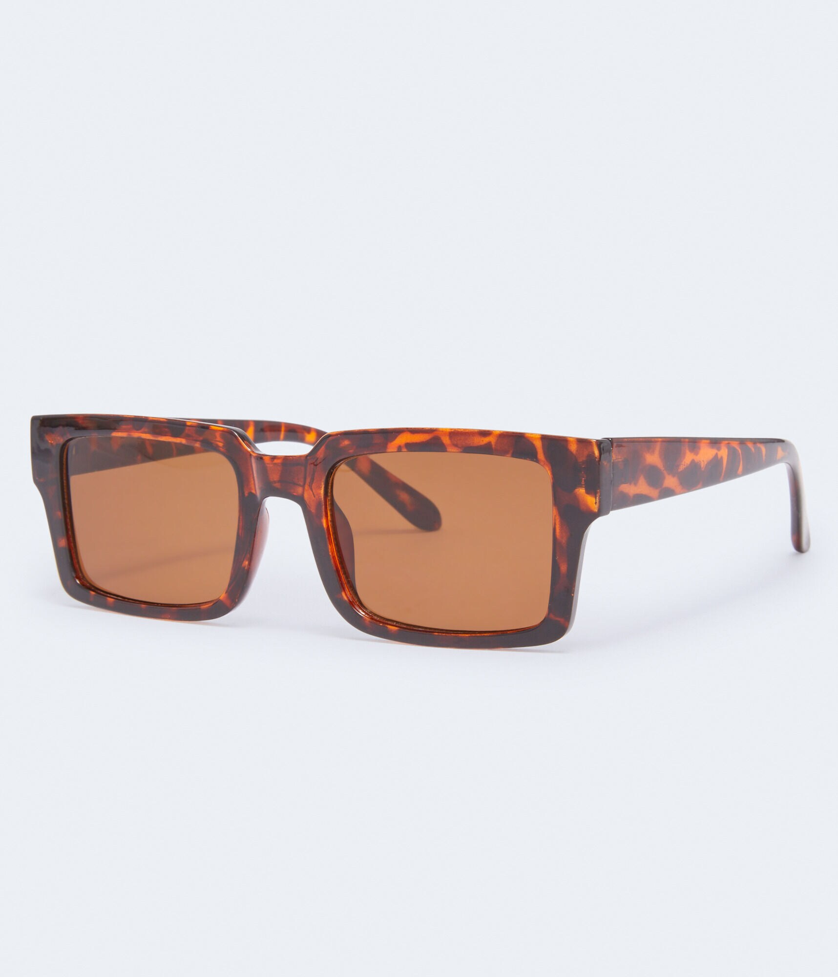 Oversized Square Tortoiseshell Sunglasses