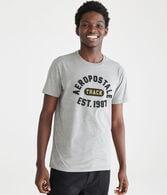 Aeropostale Track Appliqué Graphic Tee