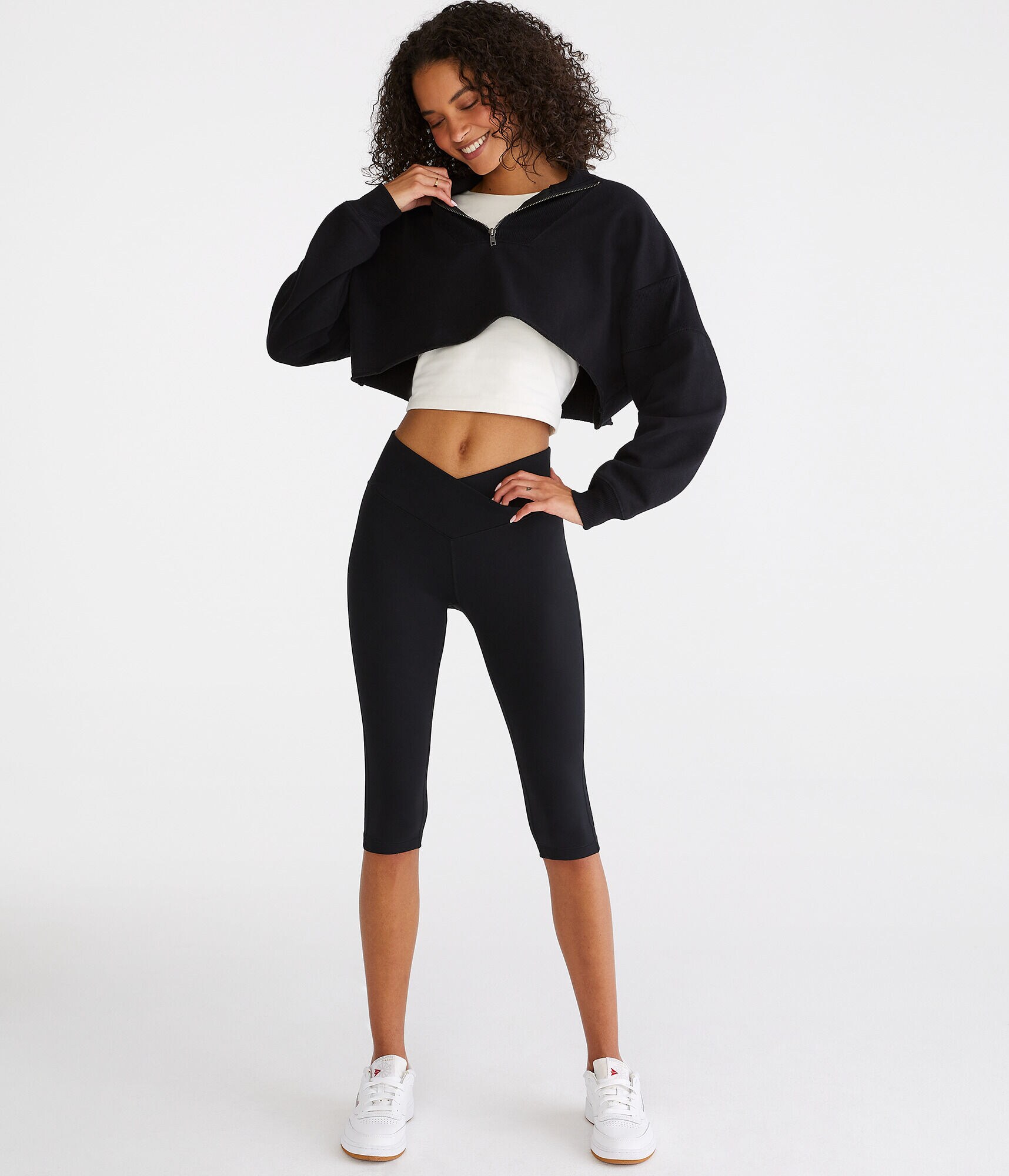 Air Softspun High-Rise Crossover Cropped Leggings