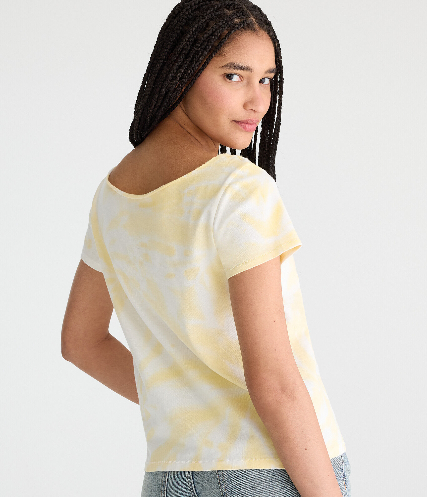 Seriously Soft Tie-Dye Off-The-Shoulder Vintage Fit Tee