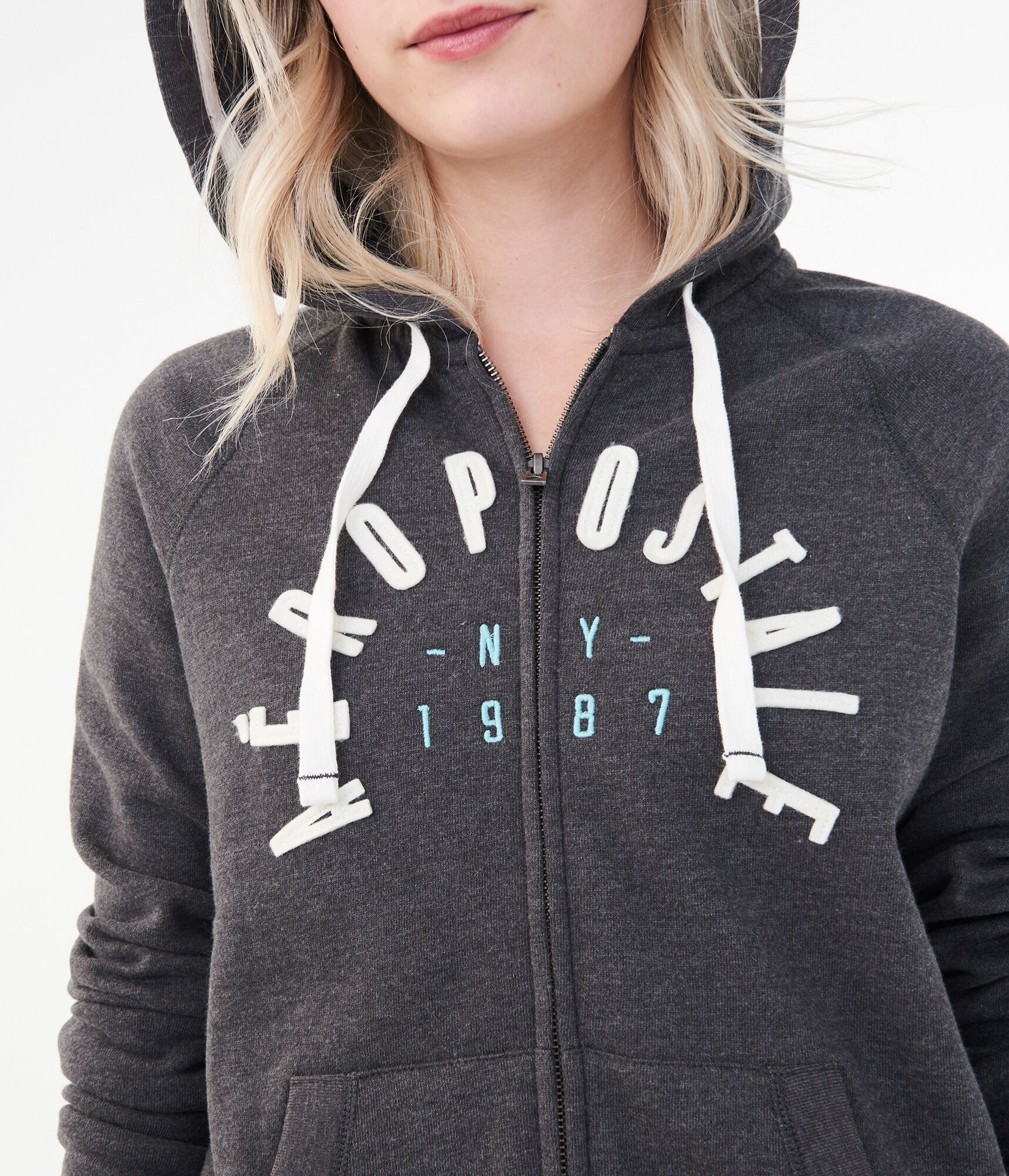 Aeropostale NY 1987 Full-Zip Hoodie