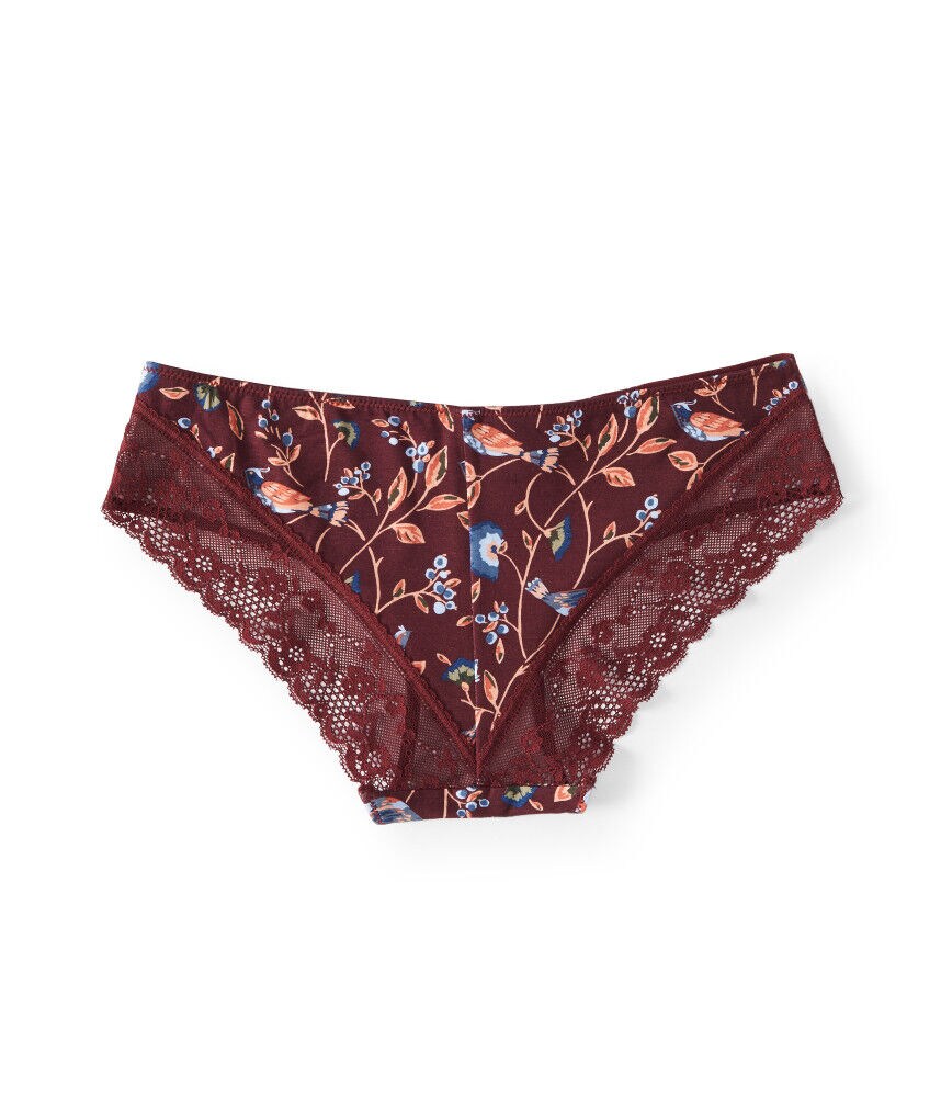 Floral Bird Print Hipster