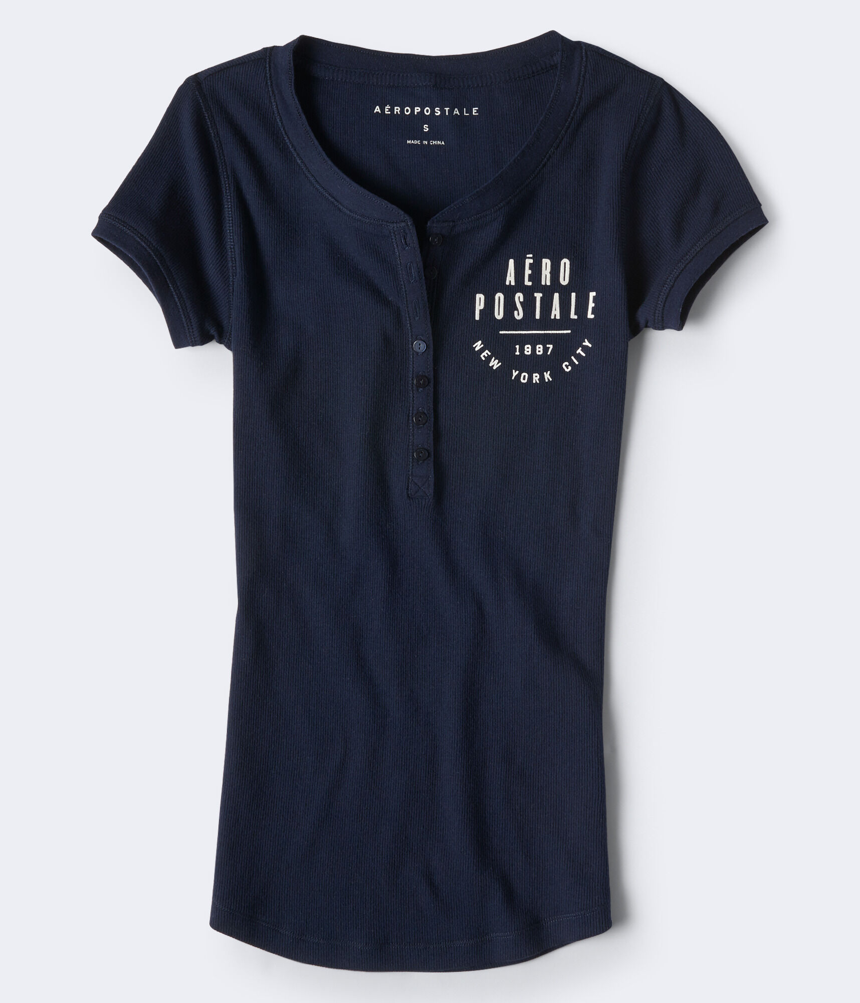 Aeropostale New York City Graphic Henley