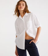 Long Sleeve Relaxed Poplin Shirt