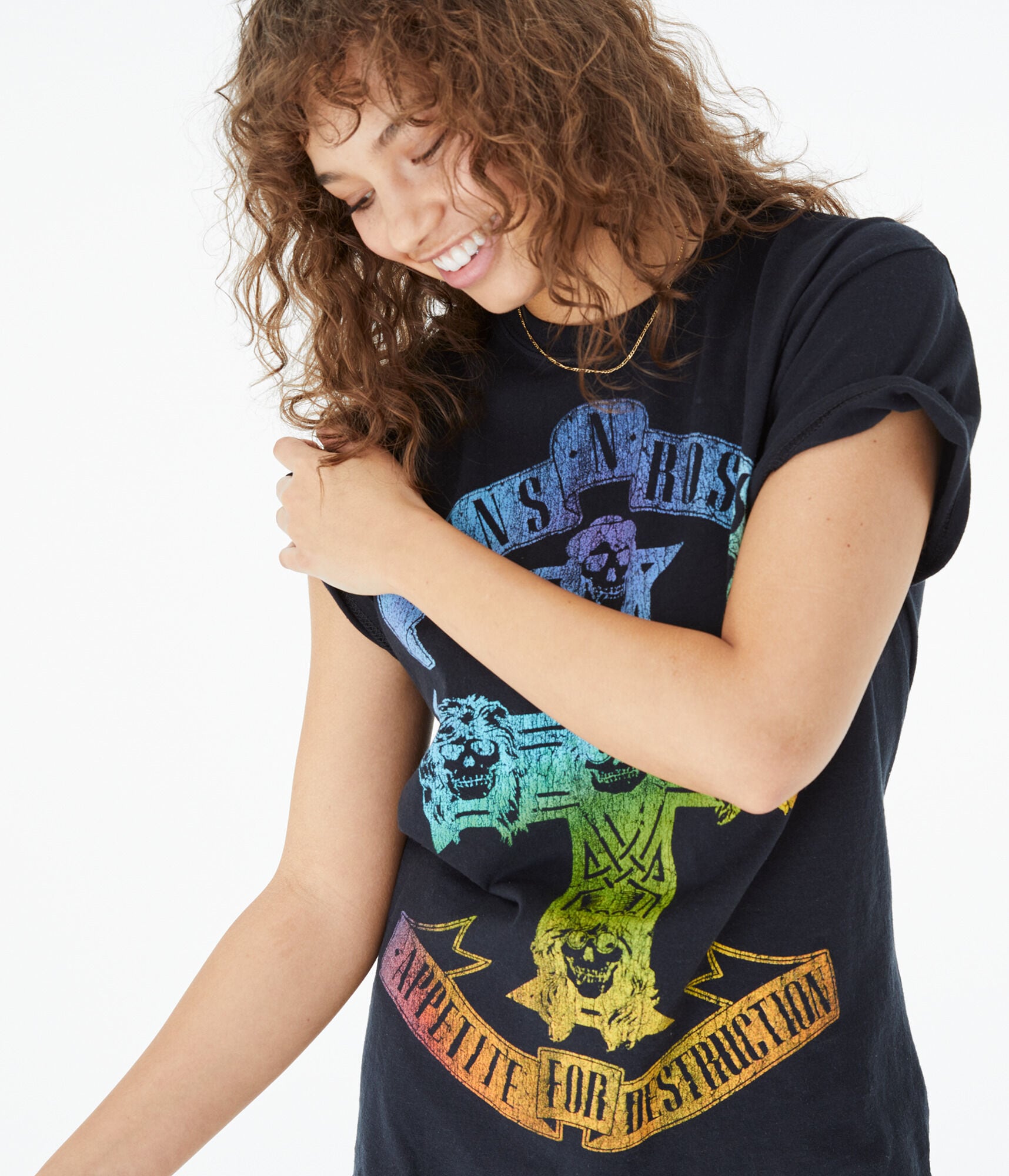 Guns and roses graphic tee Clearance