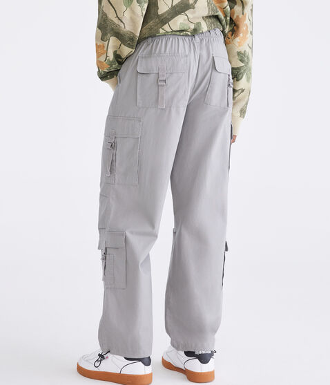 Relaxed Strap-Pocket Cargo Pants