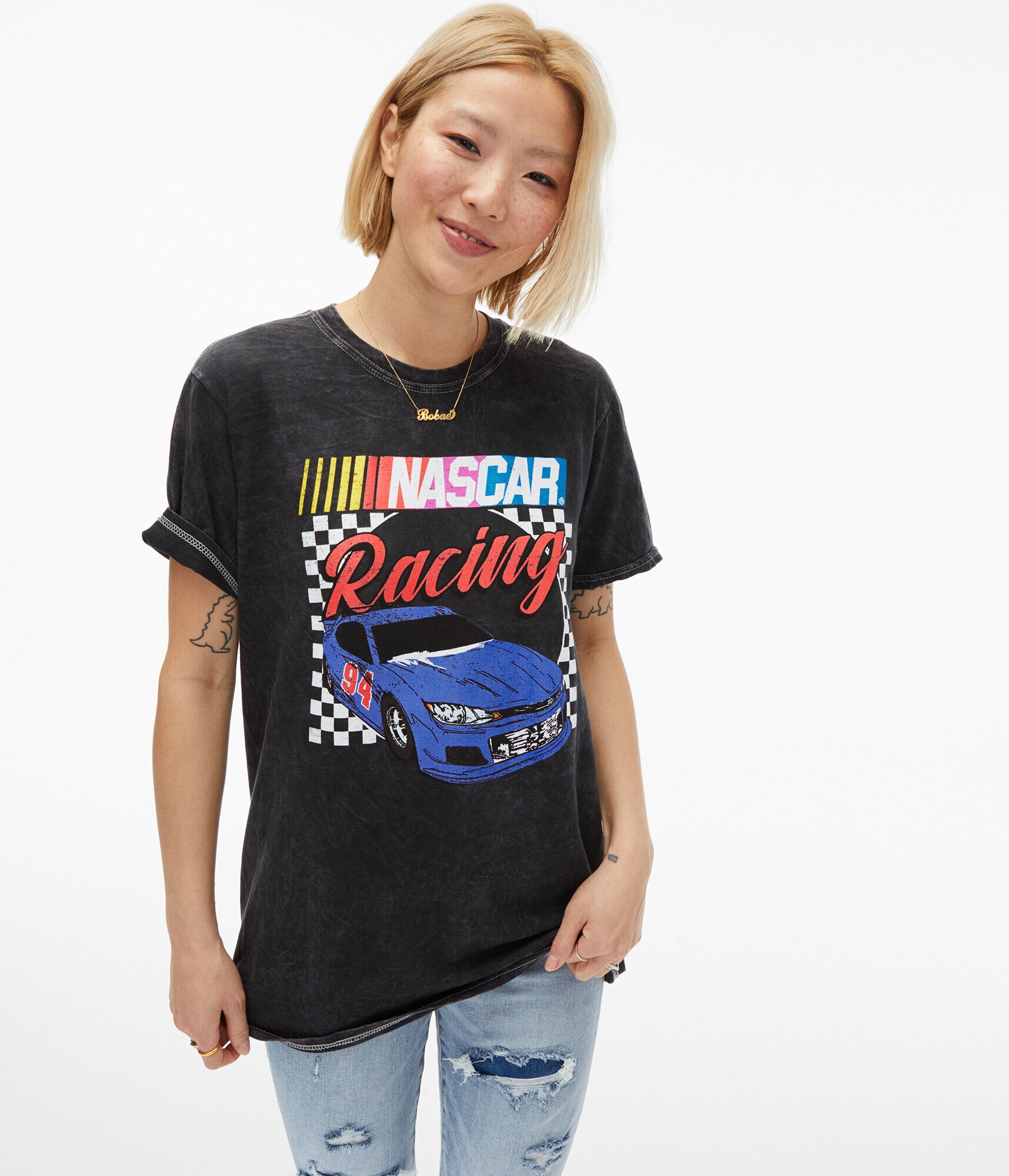 NASCAR Racing Boyfriend Graphic Tee