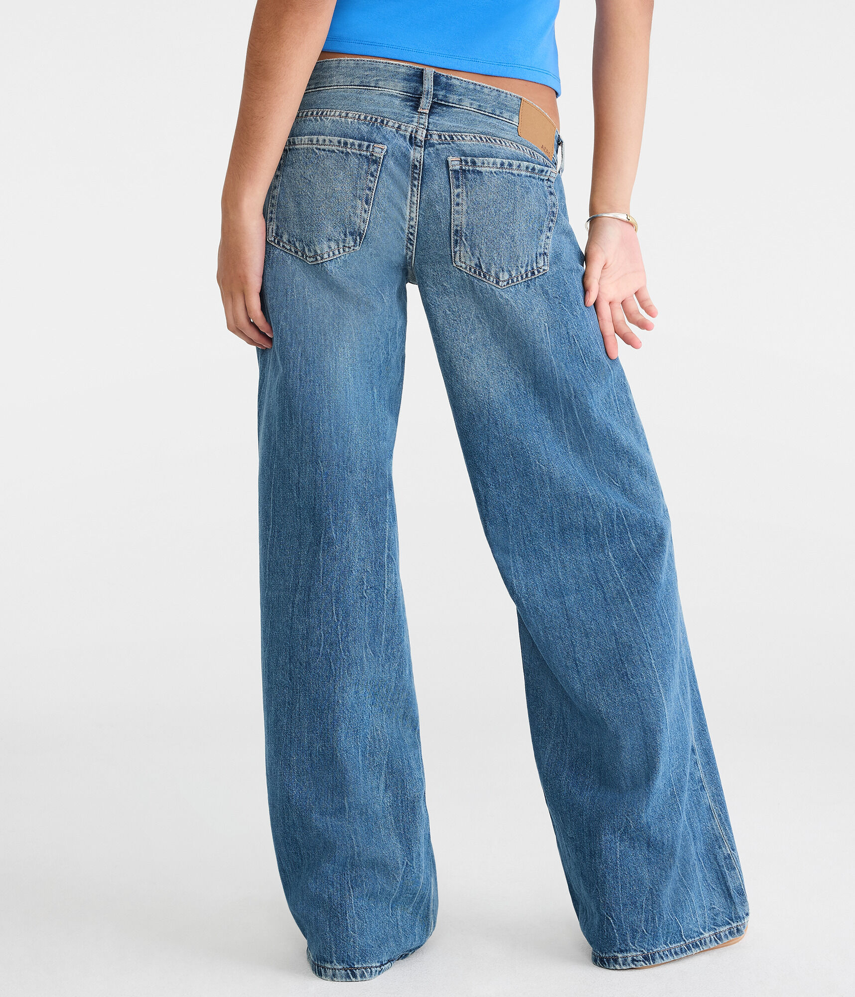 Super Low-Rise Ultra Wide Leg Jean