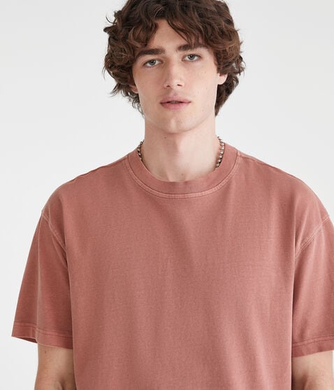 Washed Boxy Fit Crew Tee Washed Boxy Fit Crew Tee
