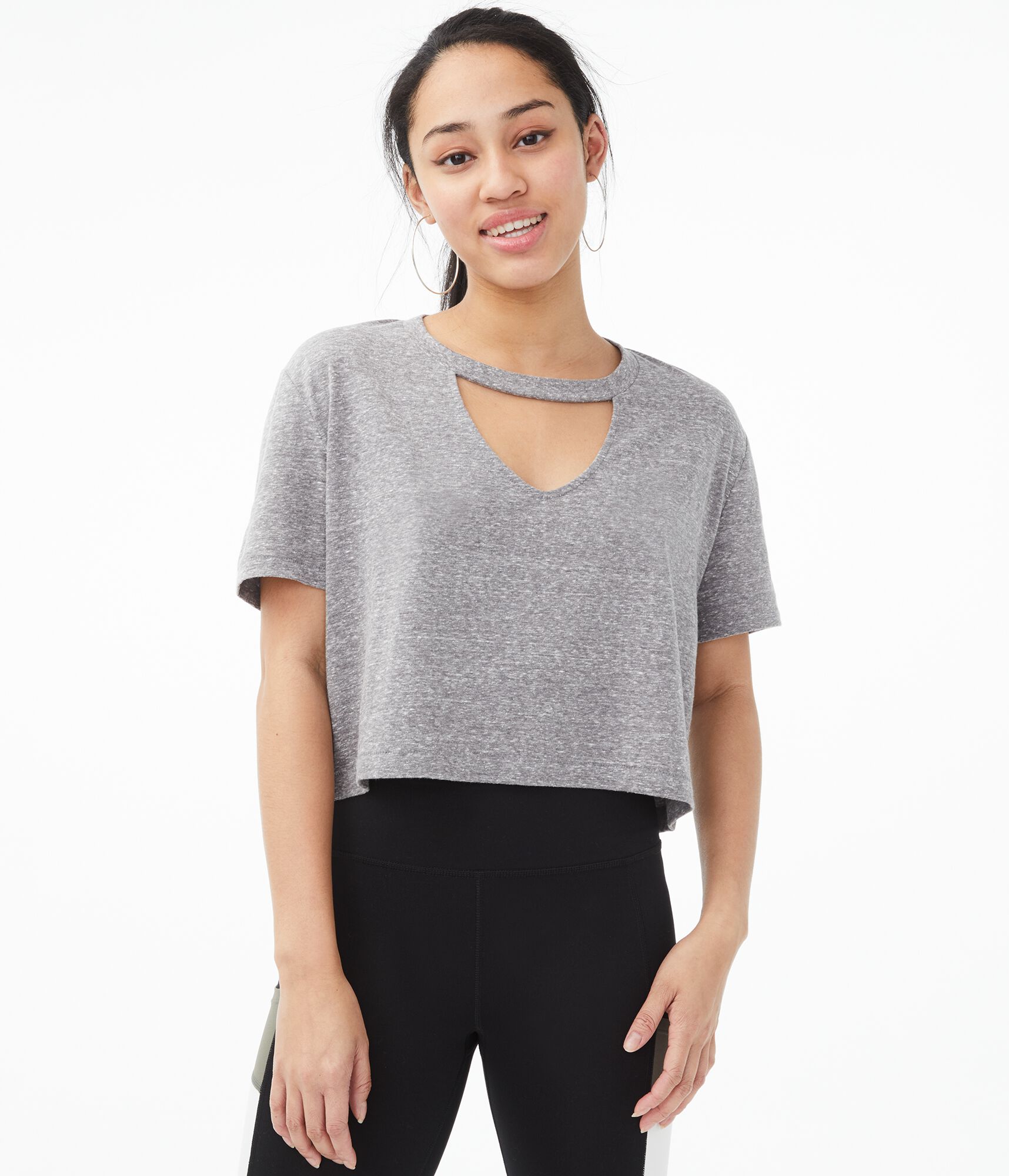 Cropped Choker Tee